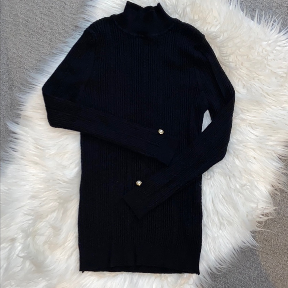 NASTY GAL - High Neck On the Music Pearl Sweater M - Picture 3 of 8